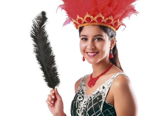 Ostrich Feather Black Giant 50 cm