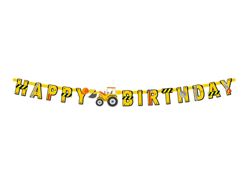 Happy Birthday Construction Site banner - 220 cm - 1 pcs.