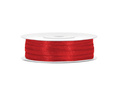 Satin ribbon, red, 3 mm / 50 m, 1 pc.