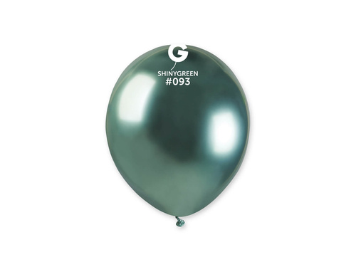 Shiny green latex balloons - 5 inches - 100 pcs.