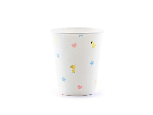 Kubeczki papierowe na Baby Shower - 200 ml - 6 szt.