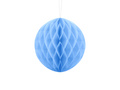 Dekoracja wisząca kula jasnobłękitna - 20 cm - 1 szt.
