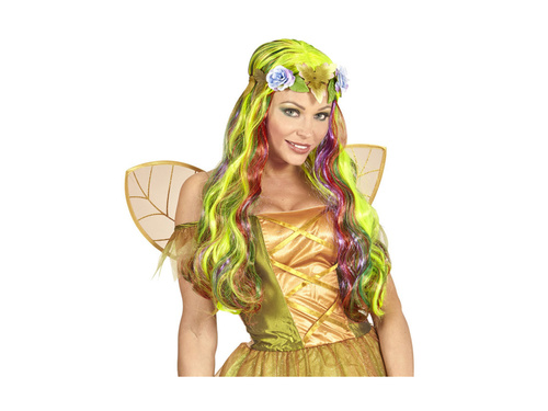 Peruka Flower Fairy z kwiatową opaską