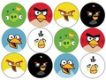 Wafers for muffin cupcakes Angry Birds