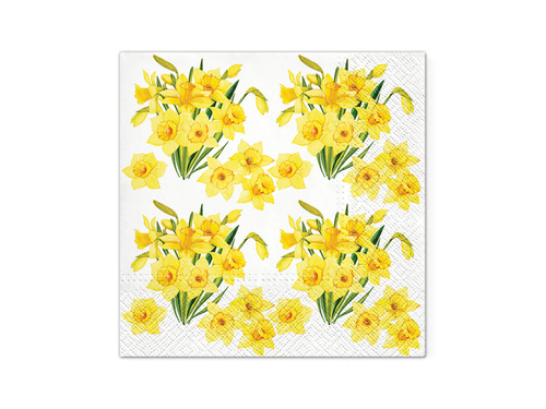 Easter napkins Bouquet of daffodils - 33 cm - 20 pcs.