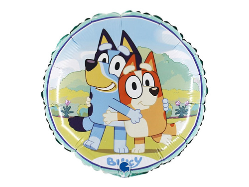 Balon foliowy Bluey i Bingo - 43 cm - 1 szt.