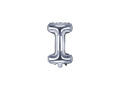 Foil balloon letter "I" silver - 35 cm