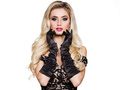 Pair of black gloves - 39 cm