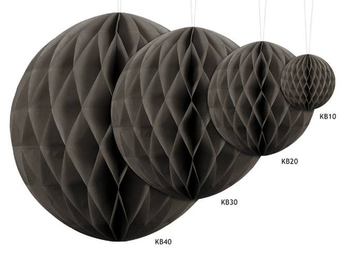 Honeycomb Ball dark warm grey - 30 cm - 1 pc