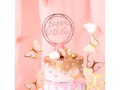 Happy Birthday cake topper rose gold - 1 pc.