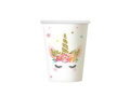 Birthday cups Floral Unicorn - 266 ml - 6 pcs.