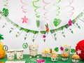 Hawaii Party birthday hanging decoration - 6 pcs.