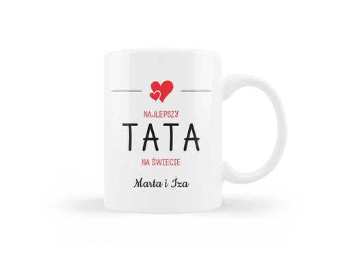 Kubek personalizowany na dzień ojca z imieniem - 330ml