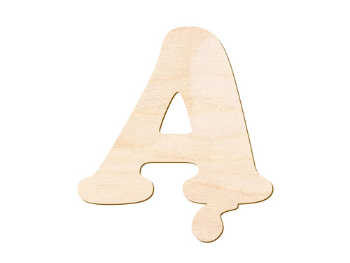 Wooden decoration letter Ą