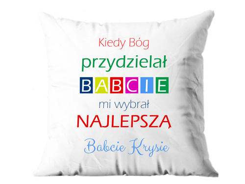 Poszewka personalizowana na dzień babci - 1 szt.