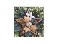 Christmas napkins Star with gingerbread - 33 cm - 20 pcs.