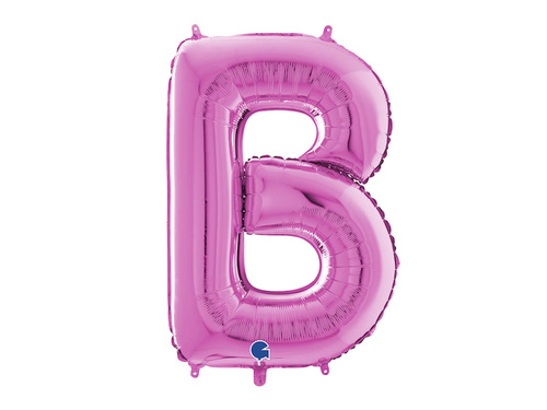SuperShape Letter "B" Pink" Foil Balloon - 66 cm - 1 pc