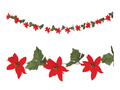 Garland Poinsettia - 200 cm