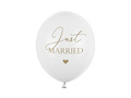 Just Married printed wedding balloons - 30 cm - 6 pcs.
