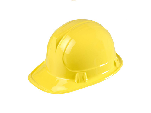 Yellow worker's helmet