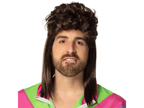 Brown man's wig