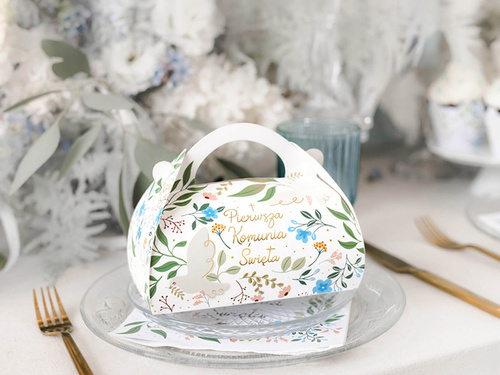 Decorative cake box First Holy Communion - 10 pcs.