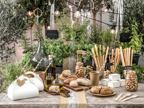 Karteczki na patyczkach czarne - 11 cm x 8 cm - 4 szt.