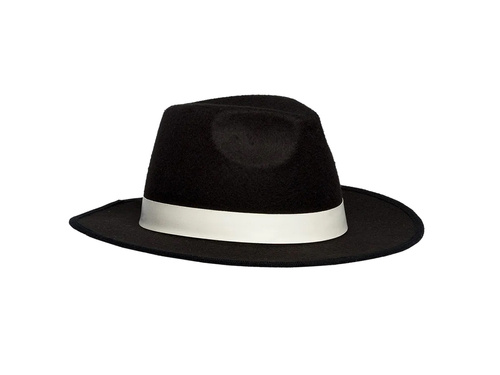 Black gangster hat  - 1 pc