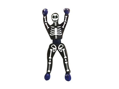 Zabawka lateksowa szkielet na Halloween - 1 szt.