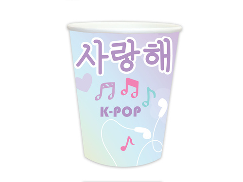 Kubeczki papierowe K-POP - 250 ml - 6 szt.