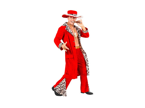 Strój „King of Pimps” z aksamitu