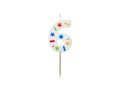 Candle no 6 - 1 pc