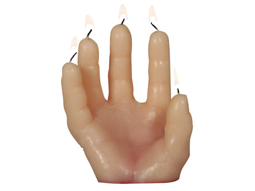 Bloody Hand Candle