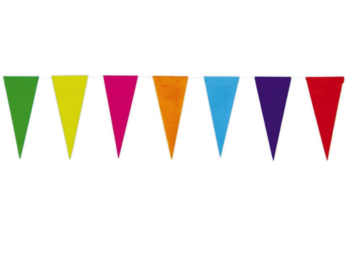 Baner flagi wielokolorowe - 10 m - 1 szt.