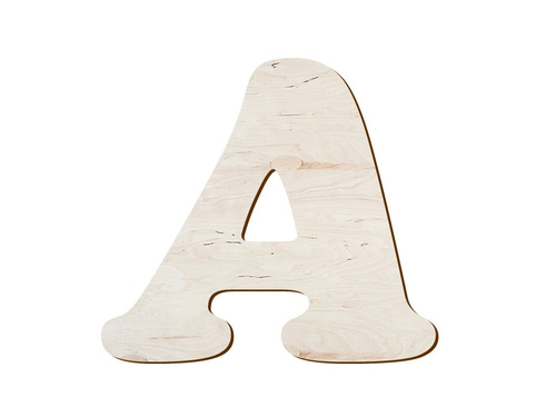 Wooden decoration letter A