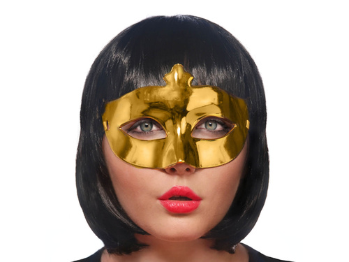 Venetian carnival mask of gold - 1 piece.