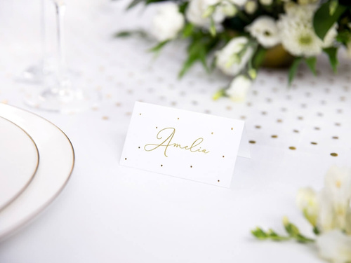 Business cards for table Dots - 9,5 x 5,5 cm - 10 pcs.