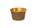 Cupcake papers brown and gold - 20 pcs.
