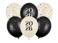 Happy New Year 2026 balloons - 30 cm - 6 pcs