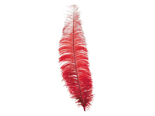 Ostrich Feather Red Big 40 cm
