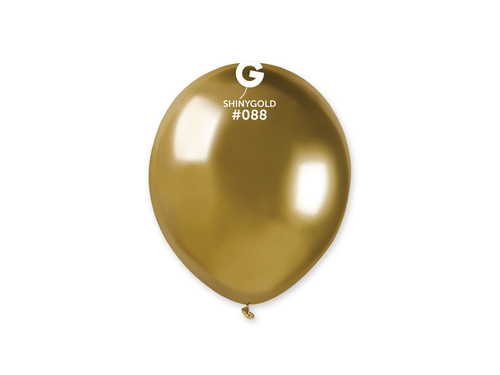 Shiny gold latex balloons - 5 inches - 100 pcs.