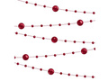 Maroon pearl garland - 650 cm - 1 pcs.