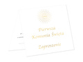 Comunion invitation card & envelope - 6 pcs