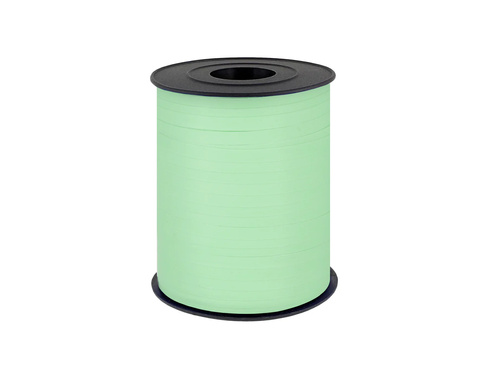 Decorative ribbon for balloons - pastel - green - 225m