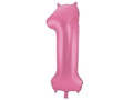 Balon foliowy matowy cyfra 1 - 86 cm - 1 szt.