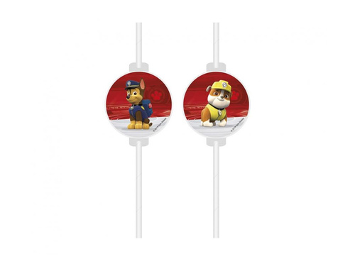 Psi Patrol birthday straws - 4 pcs.