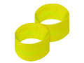 Pair of neon yellow wristbands