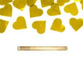 Shooting tube, metallic gold hearts, 60 cm, 1 pcs.