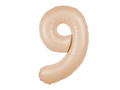 Foil balloon caramel number 9 - 100 cm - 1 pc.