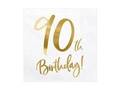 Ninetieth birthday napkins - 90th birthday - 33 x 33 cm - 20 pcs.